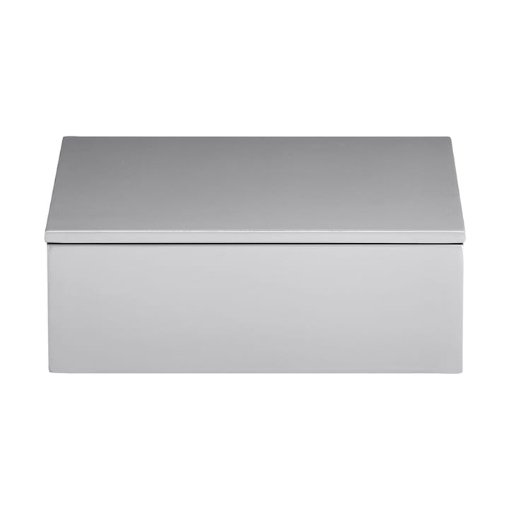 Lux lackierte Aufbewahrungsbox 19x19x7 cm - Cool grey - Mojoo