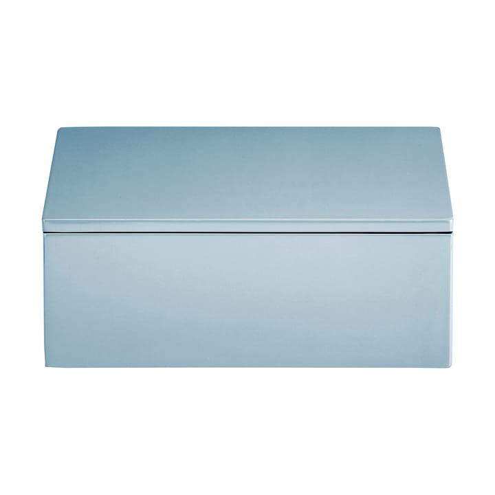 Lux lackierte Aufbewahrungsbox 19x19x7 cm - Powder blue - Mojoo