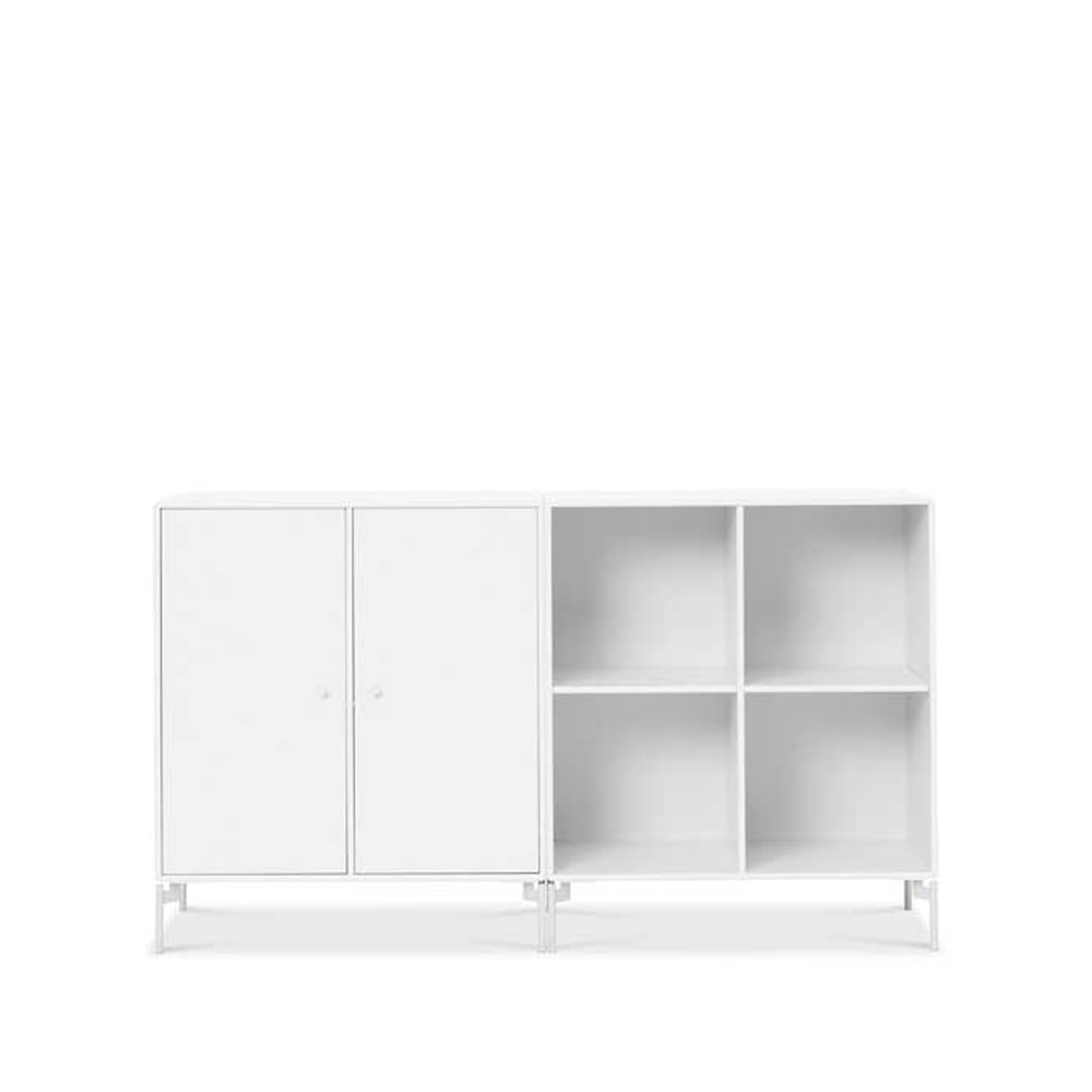 Montana Pair Sideboard New white 101, Beine weiß lackiert