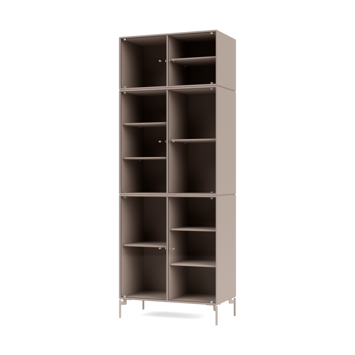 Montana Ripple IV Vitrinenschrank 69,6x187,2x38 cm Mushroom-Beine mushroom