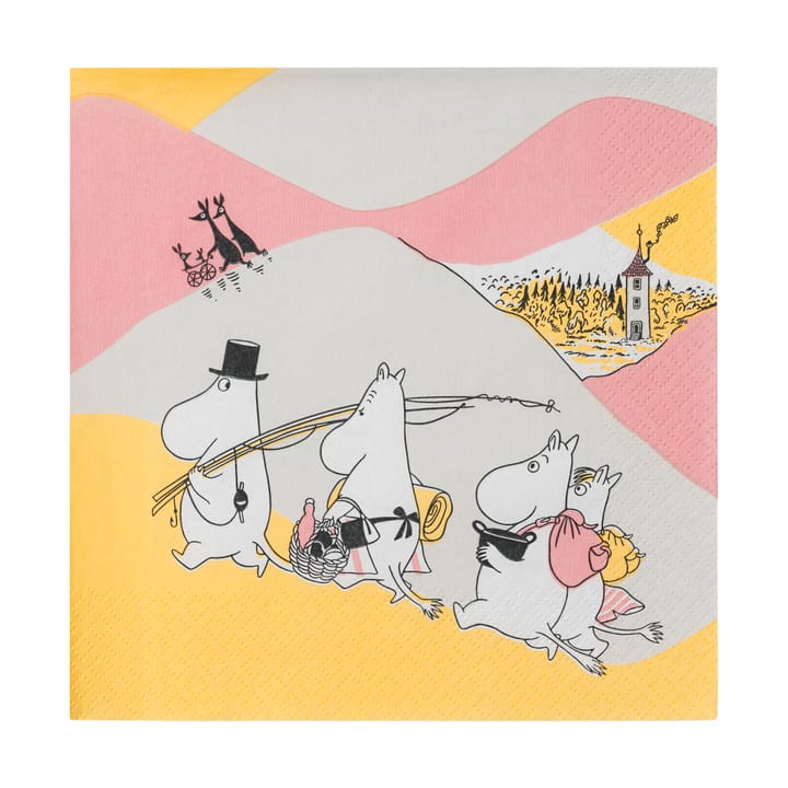 Family time Papierserviette 33x33 cm 20er-Pack - Multi - Moomin Arabia