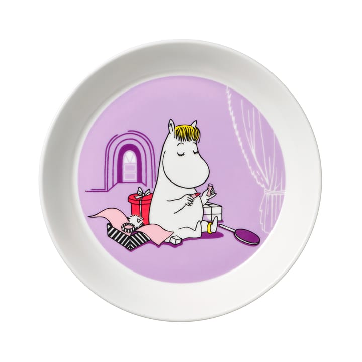 Snorkfräulein Mumin Teller lila, Lila Moomin Arabia