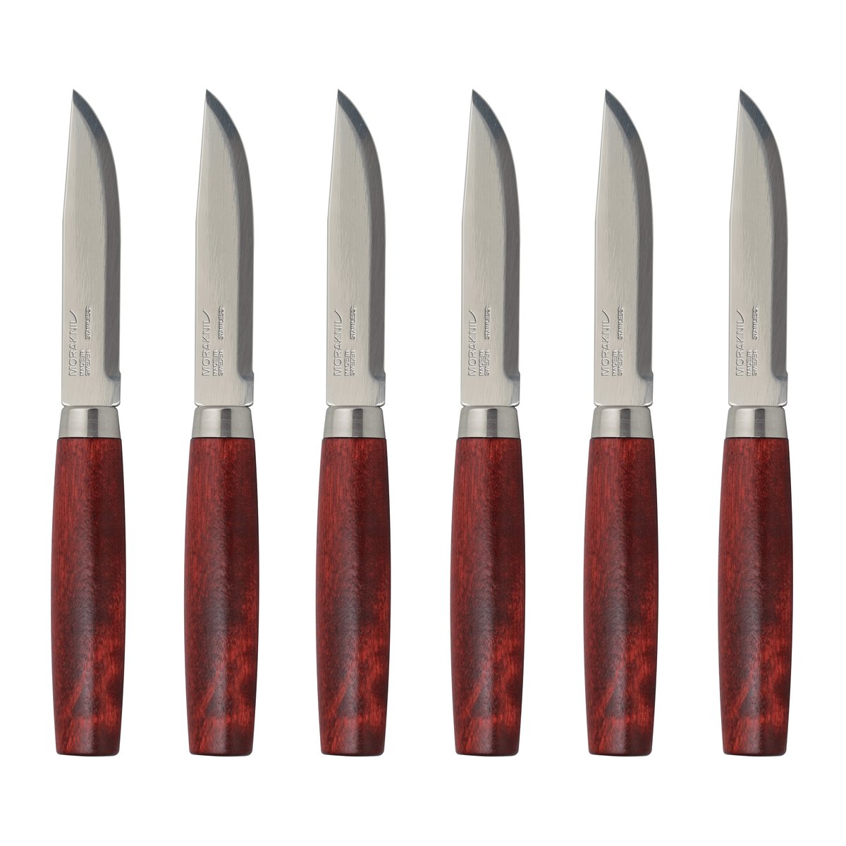 Morakniv Mora Messer Classic Steak Knife 6er Pack Rot