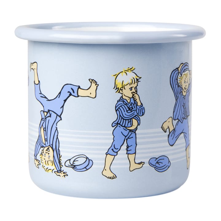 Emil blue Emaillierter Becher 2,5 dl, Light Blue Muurla