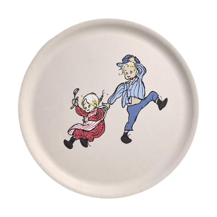 Emil und Ida Tablett Ø35 cm - Weiß - Muurla