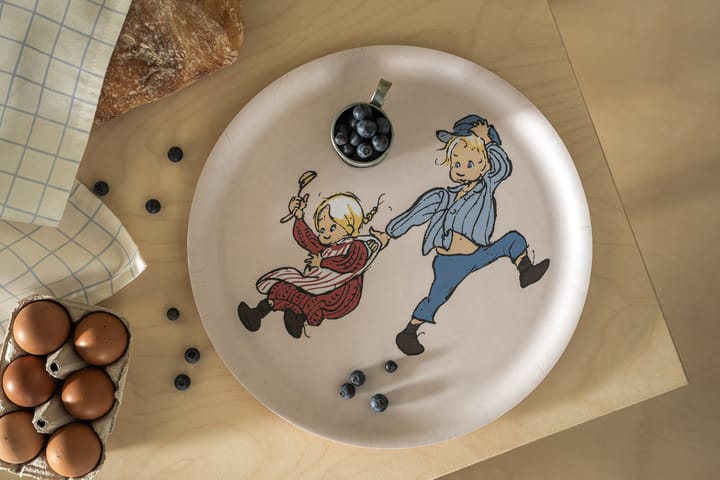 Emil und Ida Tablett Ø35 cm, Weiß Muurla