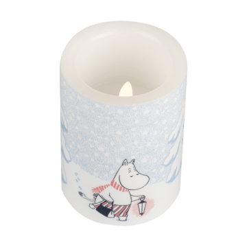 Moomin Blockkerze LED 10 cm - Let it snow - Muurla