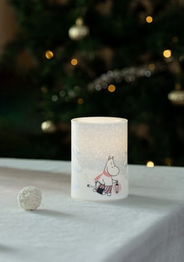 Moomin Blockkerze LED 10 cm - Let it snow - Muurla