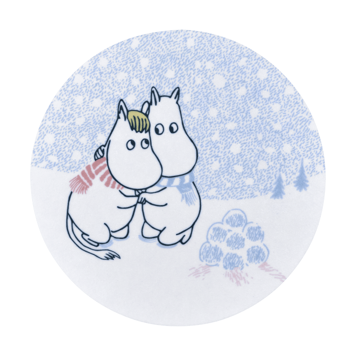 Moomin Glasuntersetzer Ø10 cm - Let it snow - Muurla