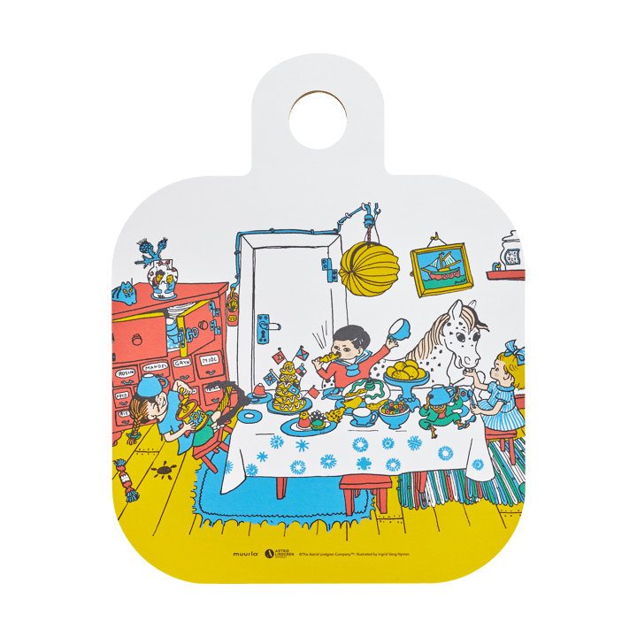 Pippi Chop & Serve Schneidebrett 25x32 cm - Villa Kunterbunt - Muurla