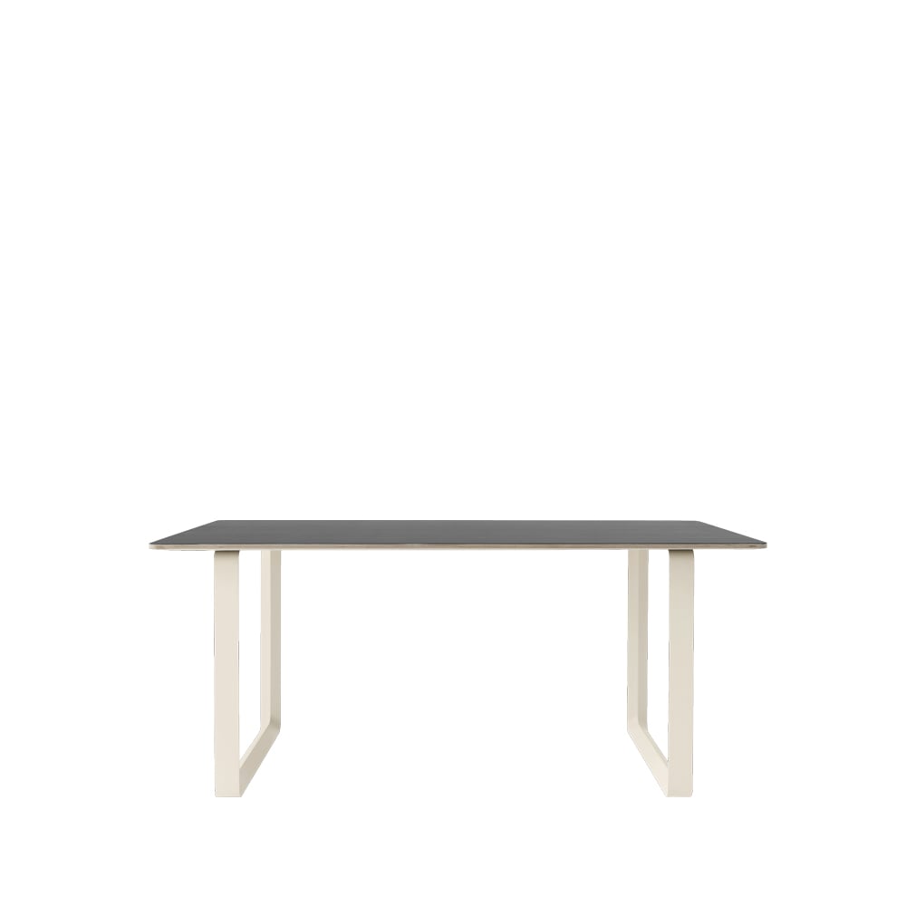 Muuto 70/70 Esstisch 170 x 85cm Black linoleum-Plywood-Sand