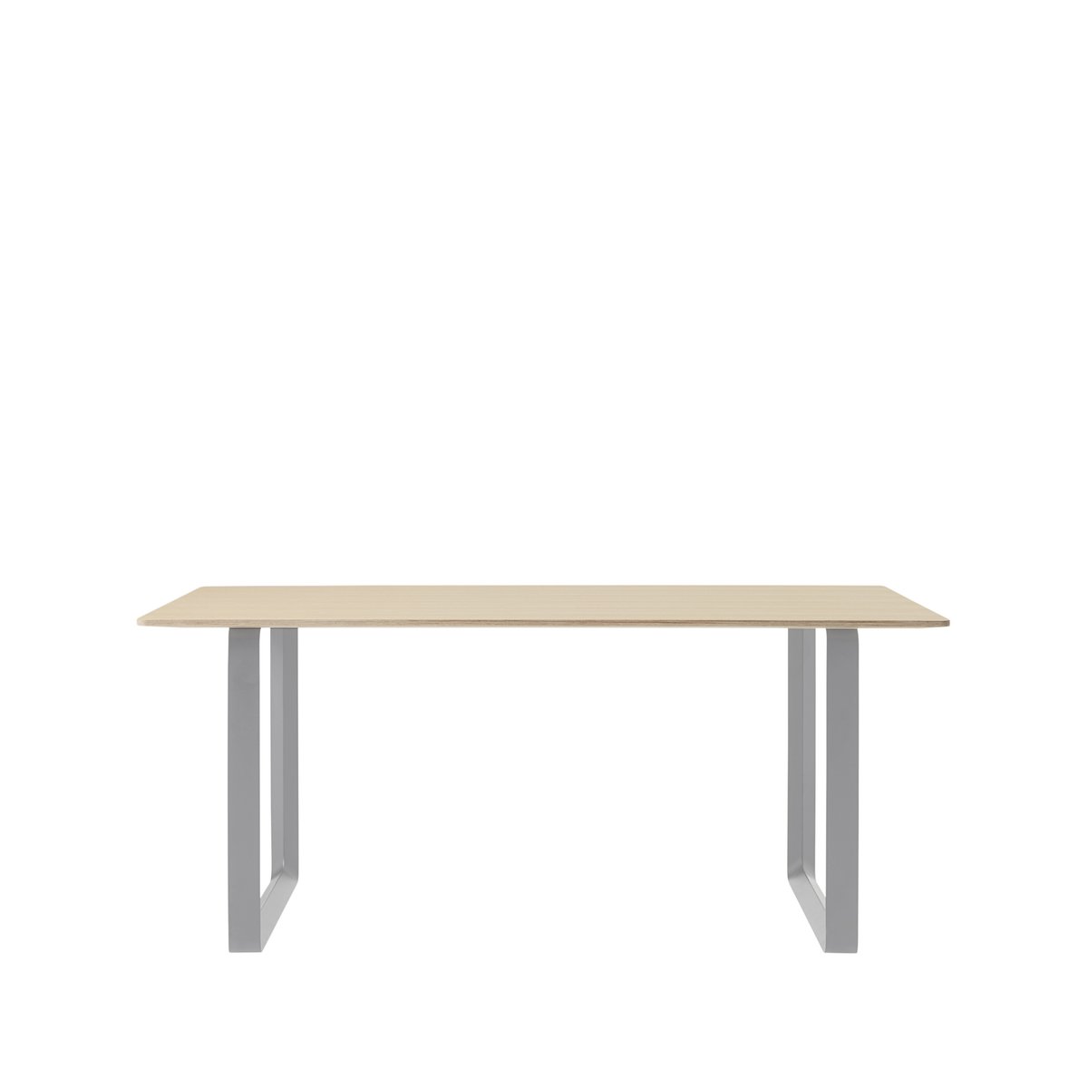 Muuto 70/70 Esstisch 170 x 85cm Oak veneer-Plywood-Grey