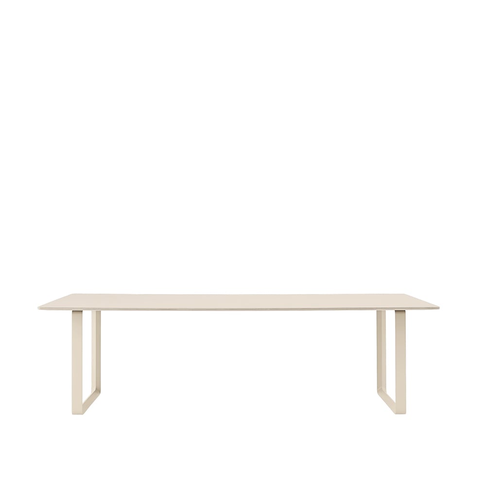 Muuto 70/70 Esstisch 255 x 108cm Sand laminate-Plywood-Sand