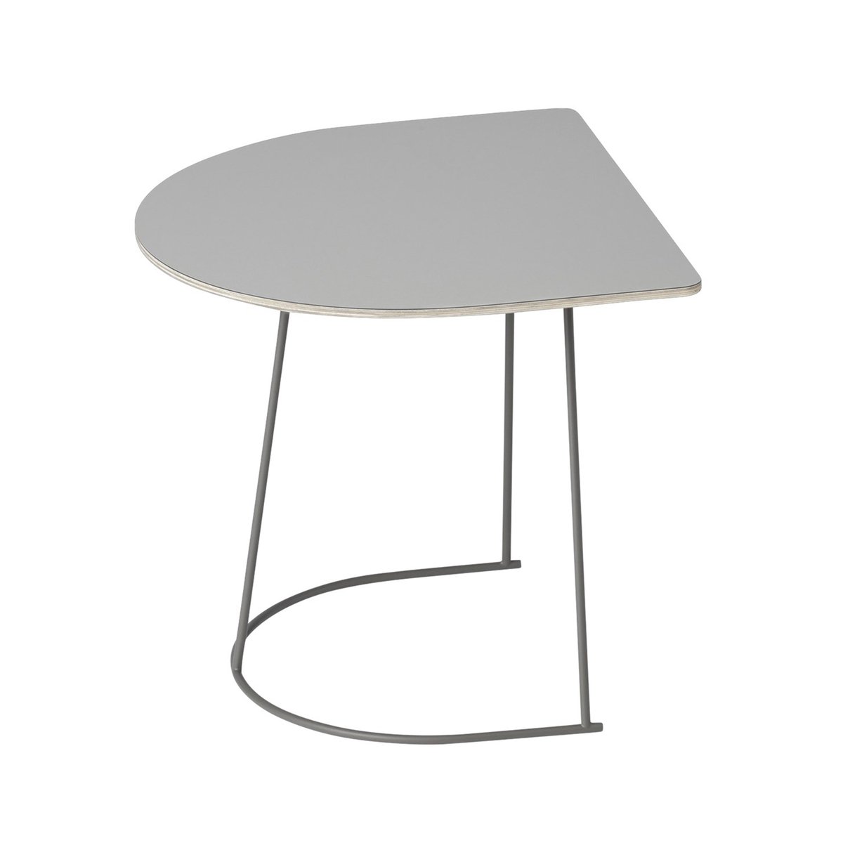 Muuto Airy Beistelltisch half size Grau