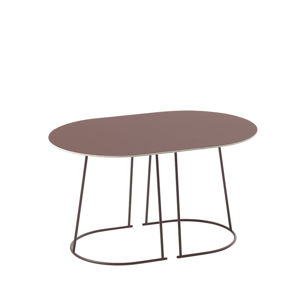 Muuto Airy Couchtisch oval Plum, nanolaminat, small