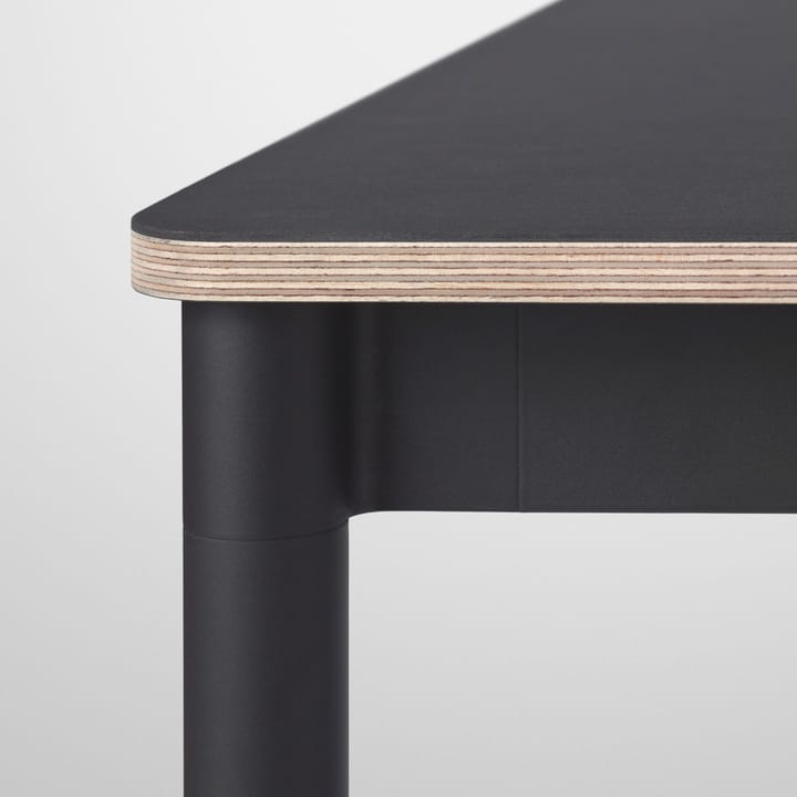 Base Esstisch, Black, plywoodkant, 190 x 85cm Muuto