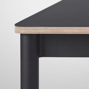 Base Esstisch - Oak, Schwarzes Gestell, plywoodkant, 190 x 85cm - Muuto