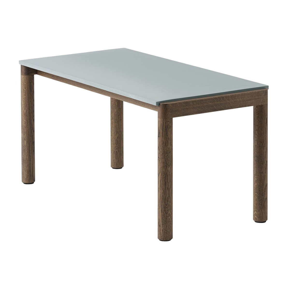 Muuto Couple 1 Plain Beistelltisch 40 x 84 x 40cm Pale blue-dark oiled oak