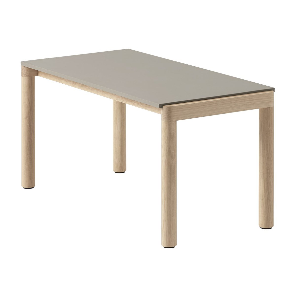 Muuto Couple 1 Plain Beistelltisch 40 x 84 x 40cm Taupe-oak