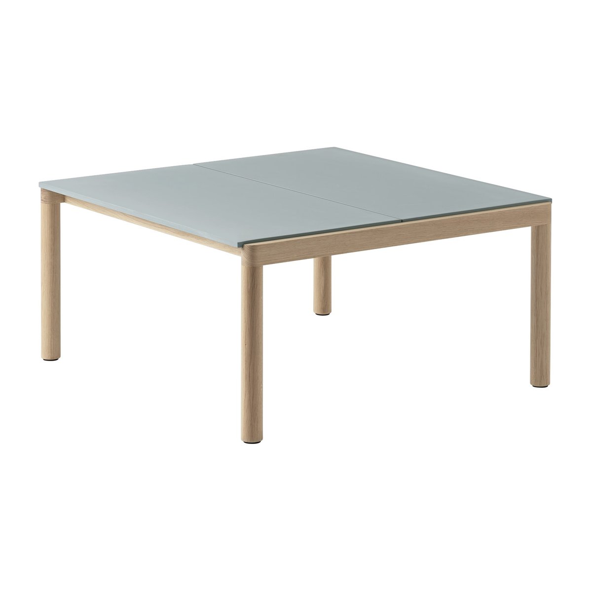 Muuto Couple 2 Plain Beistelltisch 80 x 84 x 40cm Pale blue-oak