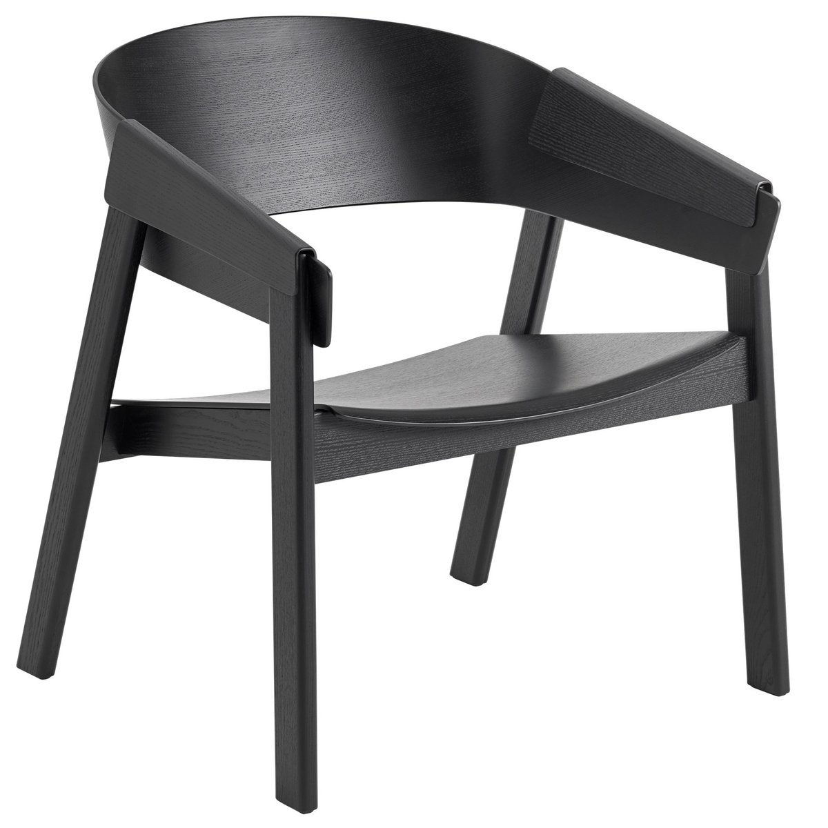 Muuto Cover lounge chair Schwarz