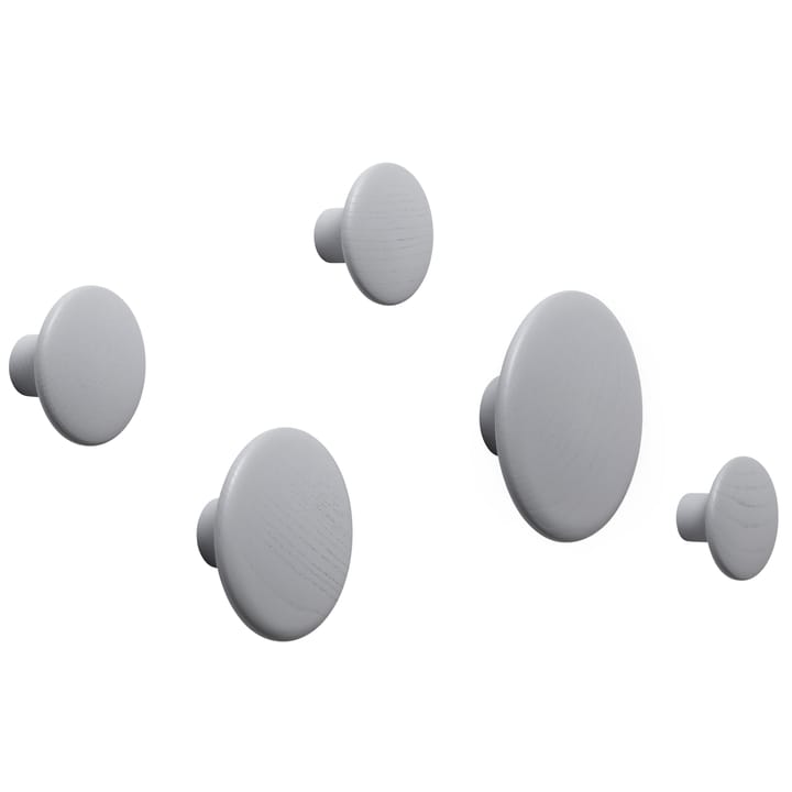 Dots Wandhaken grau, Ø13 cm Muuto