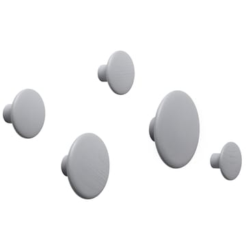 Dots Wandhaken grau - Ø9 cm - Muuto