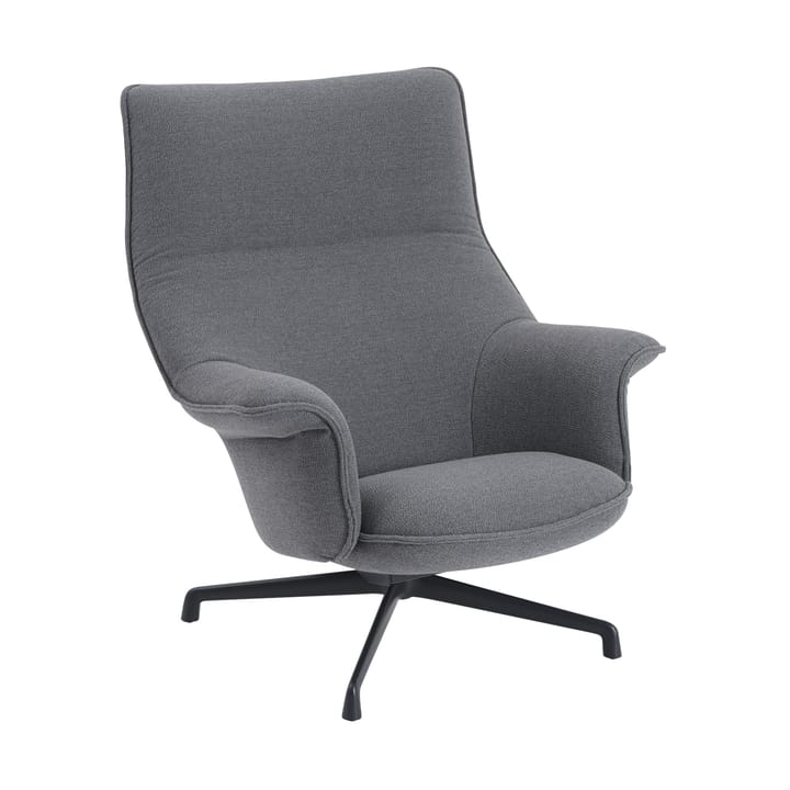 Doze Sessel swivel base - Ocean 80-anthracite black - Muuto