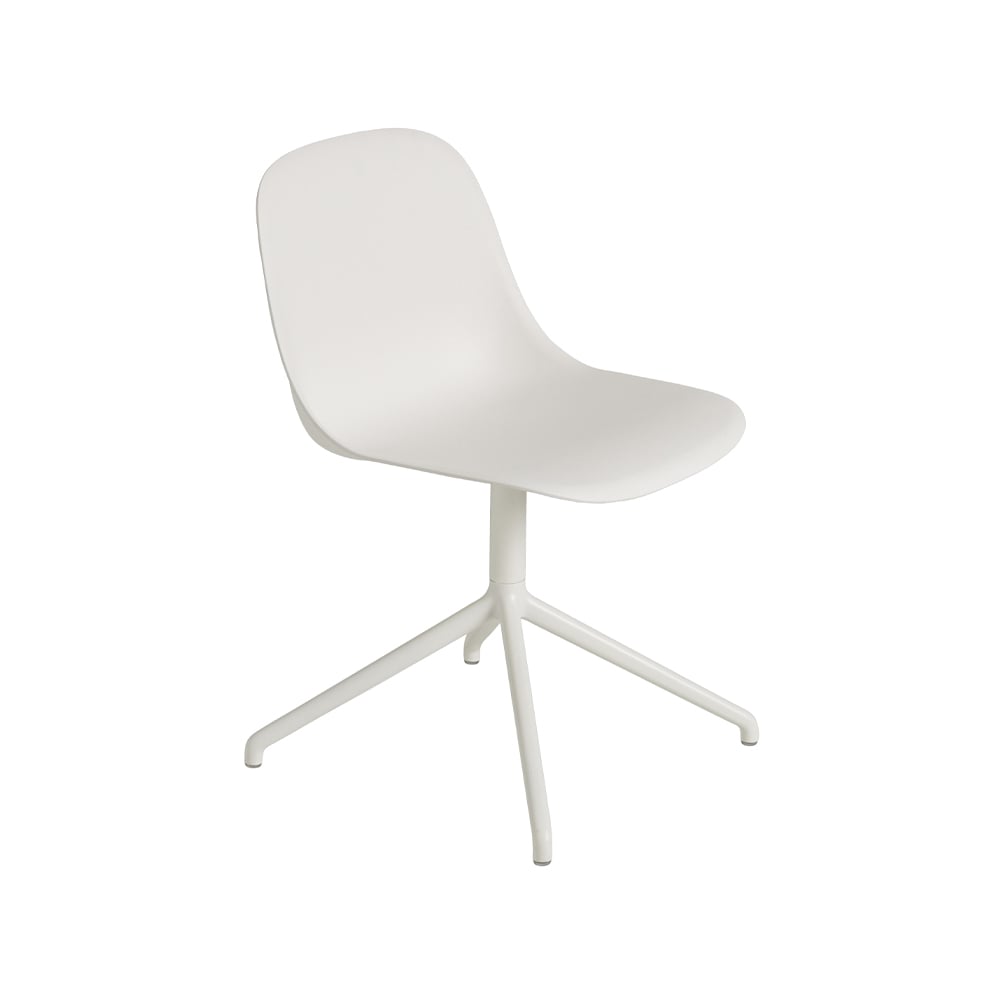 Muuto Fiber Beistellstuhl Natural white-White (plastic)