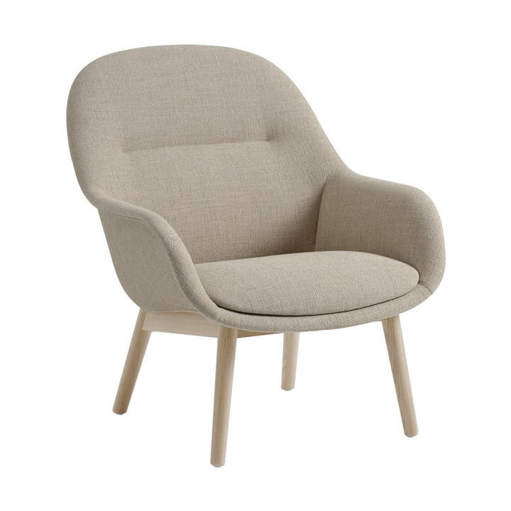 Fiber Lounge Sessel mit Eichenbeinen - Ecriture 240-grey - Muuto