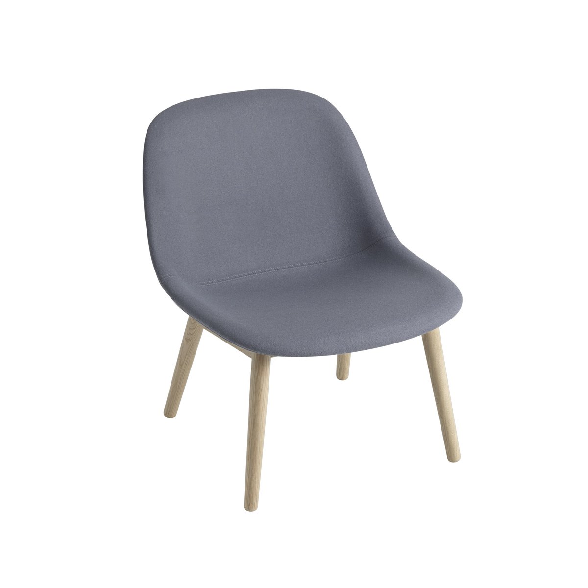 Muuto Fiber Lounge Stuhl mit Eichenholzbeine Divina 154