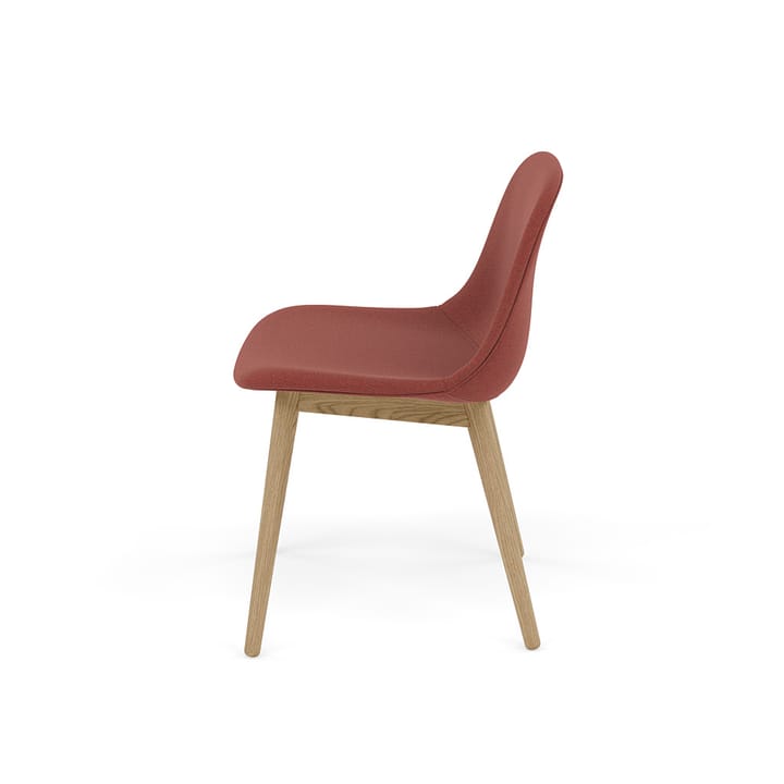 Fiber side chair Stuhl mit Holzbeinen, Re-wool 558-oak Muuto