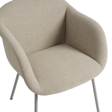 Fiber Soft Armchair mit Rohrgestell - Ecriture 240/Grey - Muuto