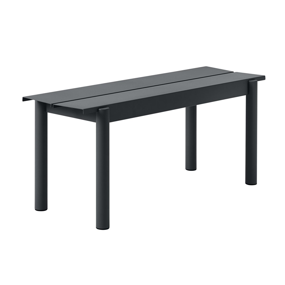 Muuto Linear steel bench Stahlbank 110cm Black