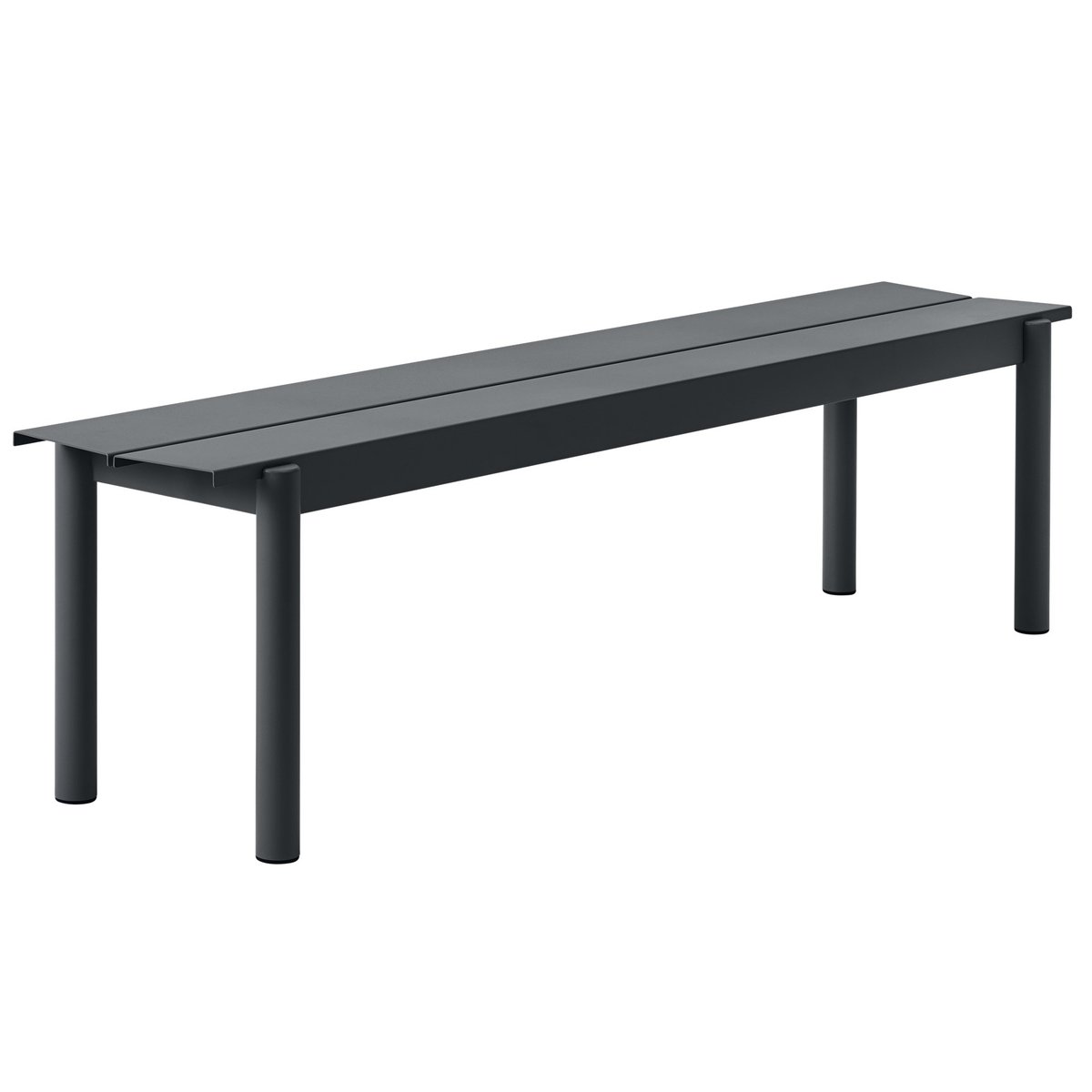 Muuto Linear steel bench Stahlbank 170cm Black