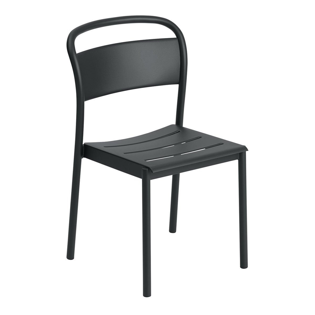 Muuto Linear steel side chair Stahlstuhl Black