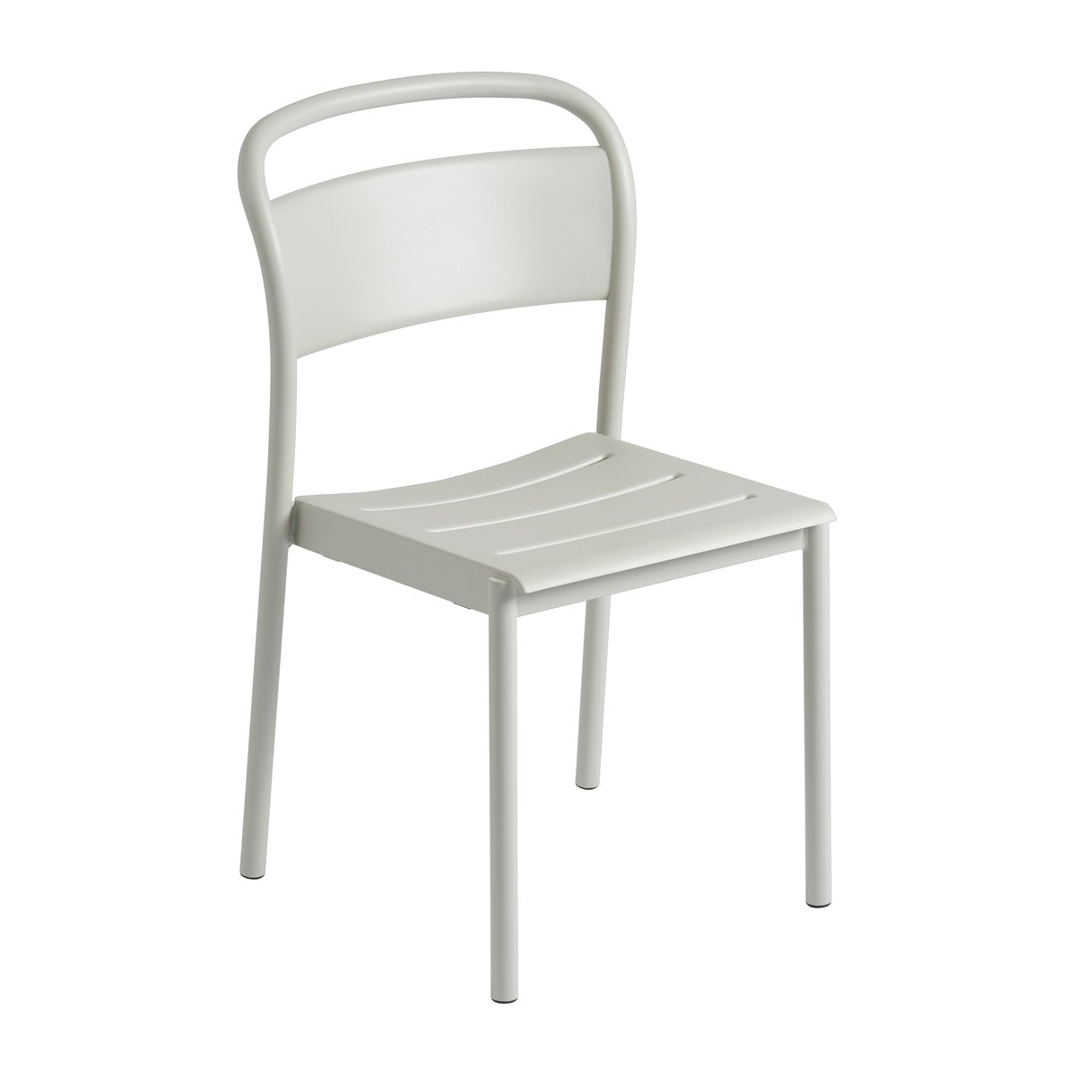 Muuto Linear steel side chair Stahlstuhl Grey (RAL 7044)