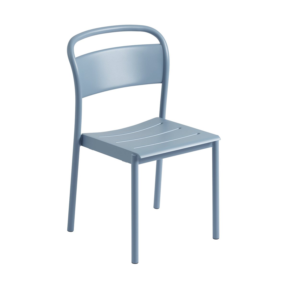 Muuto Linear steel side chair Stahlstuhl Pale blue