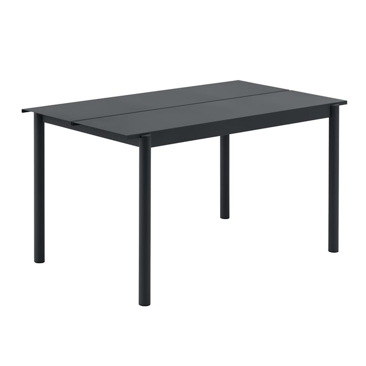 Linear steel table Stahltisch 140cm - Black - Muuto