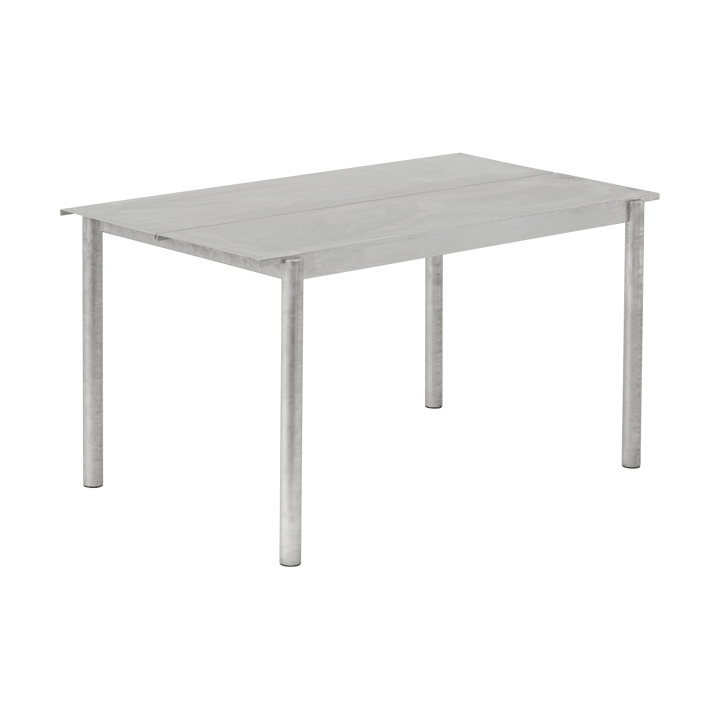 Linear steel table Stahltisch 140cm - Warm galvanized steel - Muuto