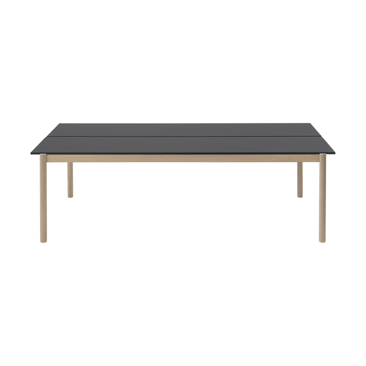 Linear System Esstisch 110x240 cm - Black nanolaminate-black-oak - Muuto