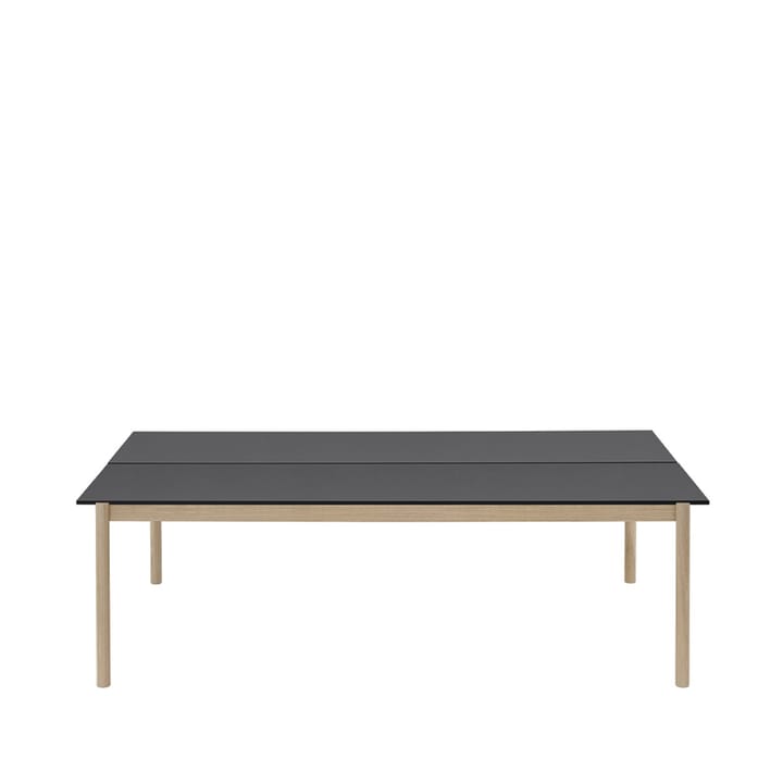 Linear System Tisch 142x240 cm - Black nanolaminate-Black-Oak - Muuto