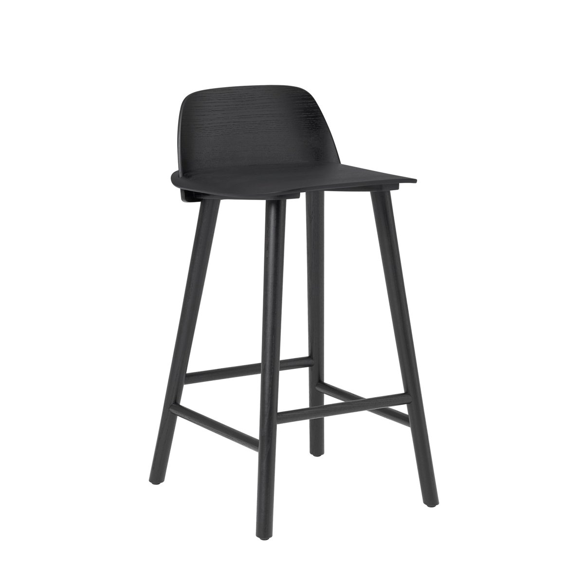 Muuto Nerd Barstuhl 65cm Schwarz