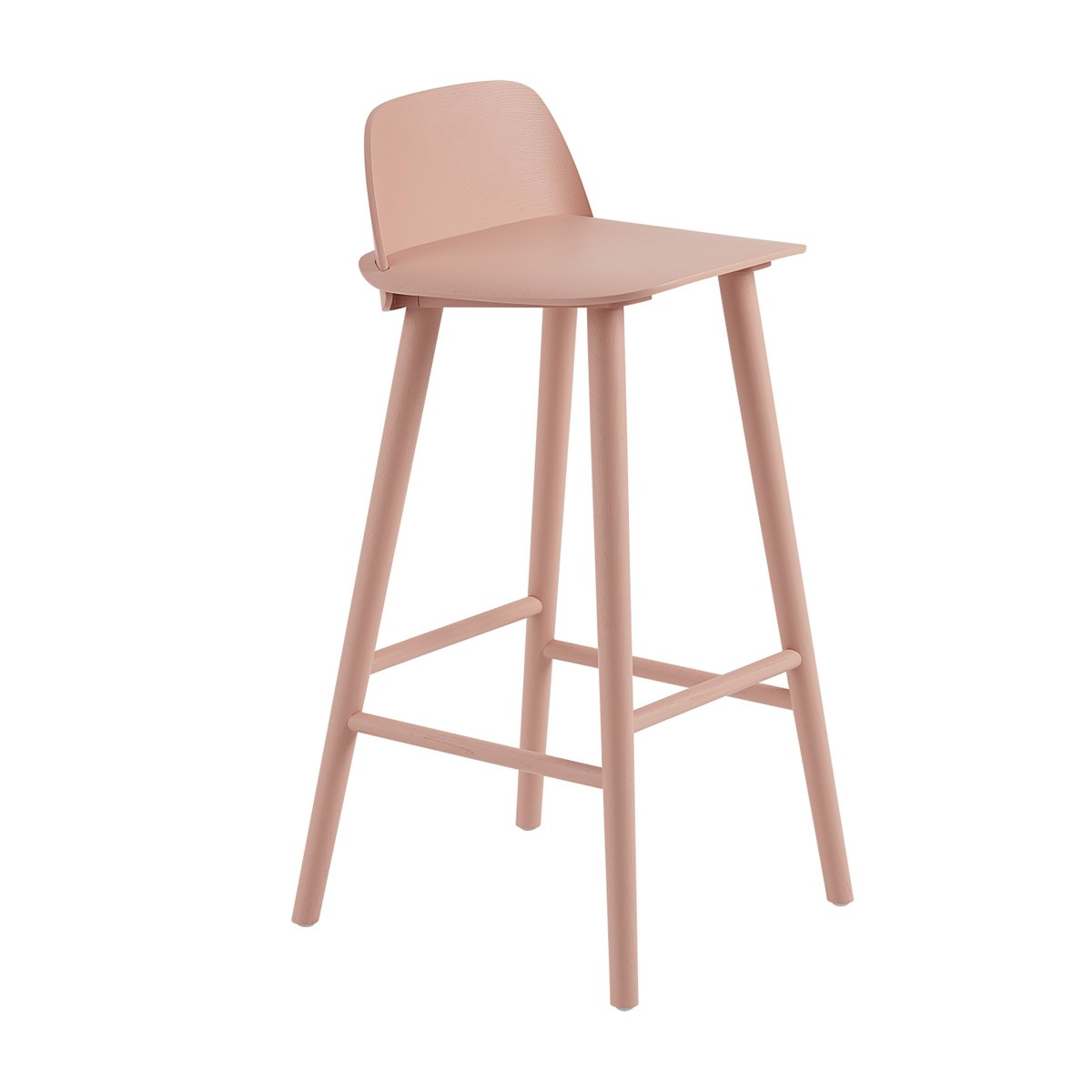 Muuto Nerd Barstuhl 75cm Tan rose