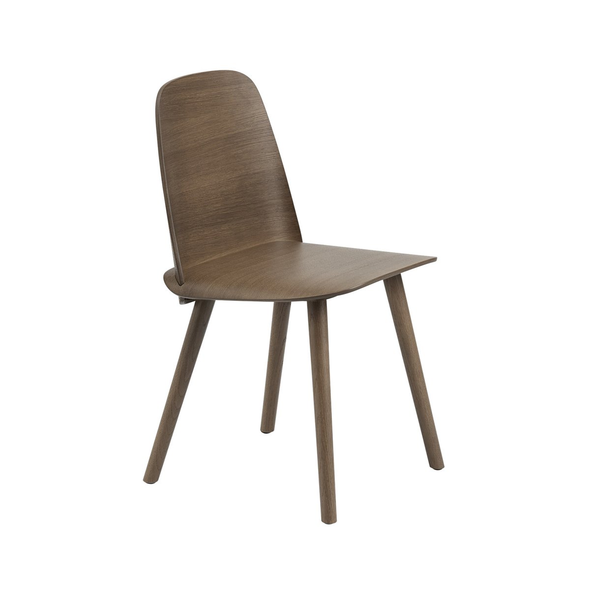 Muuto Nerd Esszimmerstuhl Stained dark brown