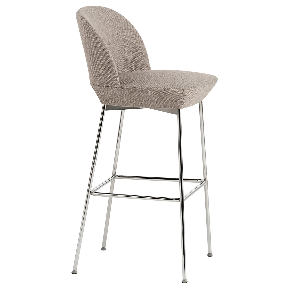 Muuto Oslo Bar Barhocker verchromte Beine Ocean 32