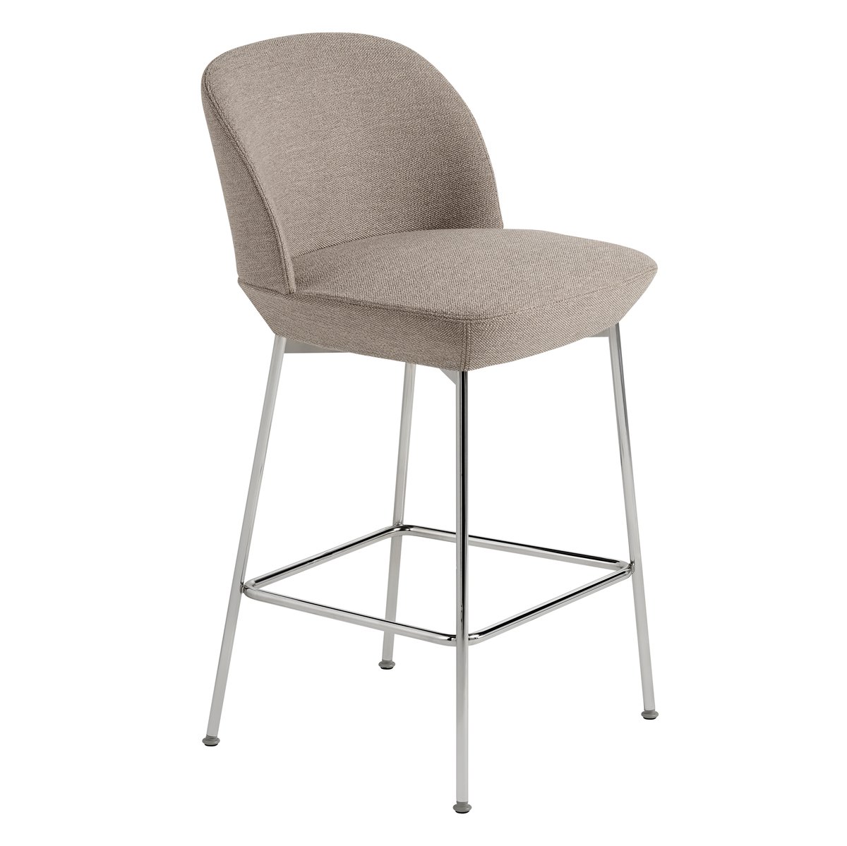 Muuto Oslo Counter Barhocker verchromte Beine Ocean 32