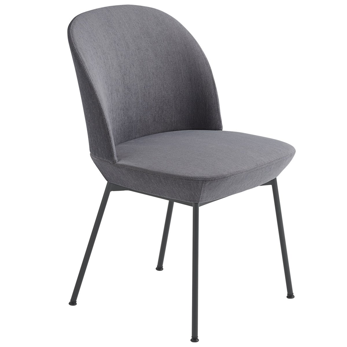 Muuto Oslo Esszimmerstuhl schwarze Beine Still 161-Anthracite black