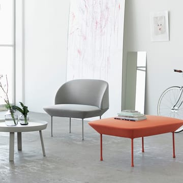 Oslo Pouf - Steelcut 550-Tangerine - Muuto