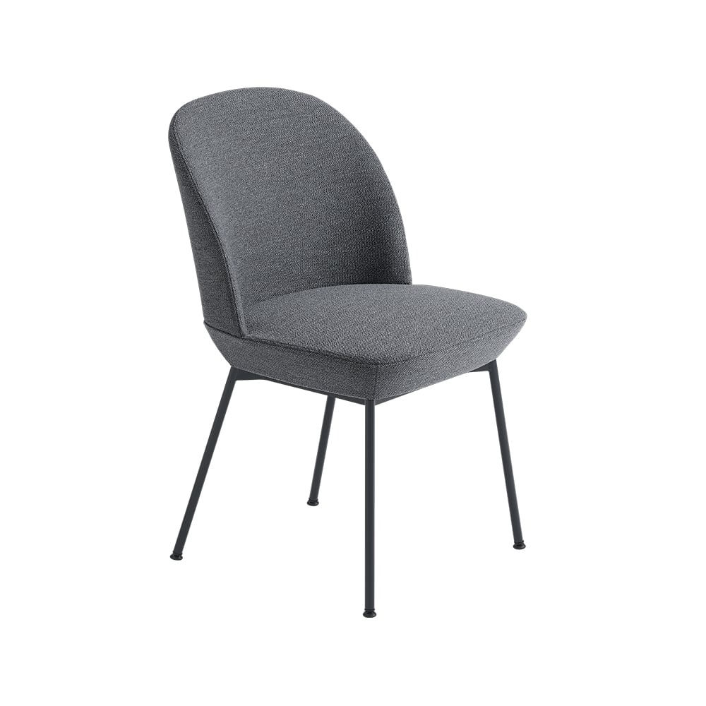 Muuto Oslo Stuhl Stoffsitz Ocean 80-Anthracite black